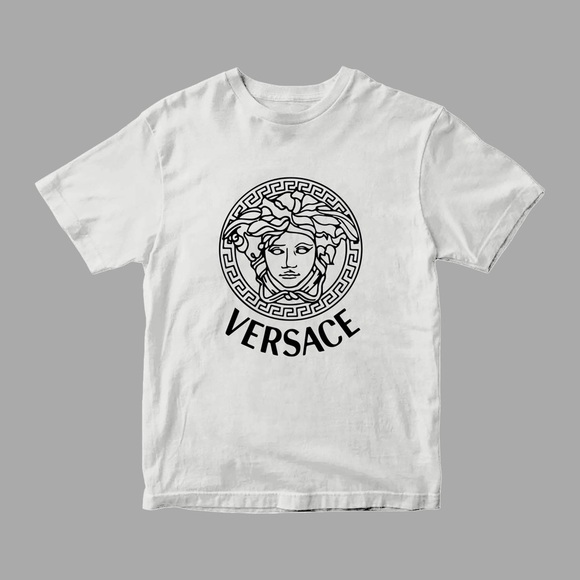 Cotton Unisex Luxury Short Sleeve Shirt Men Women T Shirt White Black - Picture 1 of 2